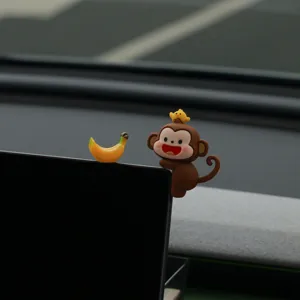 Χαριτωμένο μαϊμού αυτοκίνητο οθόνη κρεμαστό στολίδι, αξιολάτρευτο ταμπλό διακόσμηση δώρο