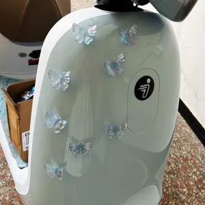 Autocollants papillon holographiques 3D pour decoration de carrosserie de scooter electrique et rayures.