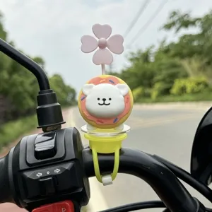 Cute Cartoon Puppy Motorcycle Handlebar Windmill Ornament Toy Scooter Bicycle Decor