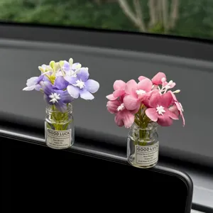 Süße künstliche Blumen-Vase Auto-Armaturenbrett Dekoration, Mini-Schreibtisch-Deko.
