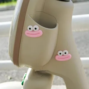 Cute 3D big mouth monster stickers for electric scooter, funny eye decoration decals.