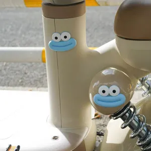 Cute big mouth monster sticker decoration for electric scooter rearview mirror accessory