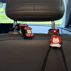 Süße Cartoon Autositz Rücksitz Haken multifunktionale Auto Aufbewahrungshaken Innenraum 2Stk