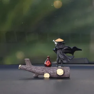 Chinesische Wuxia Schwertkämpfer Figur Auto Armaturenbrett Ornament Tischdekoration