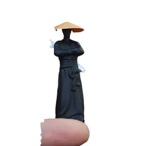 Mini chinesischer Schwertkaempfer Figur Auto Desktop Dekoration Harz Statuette Ornament