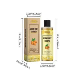 WOODSLEEP Σαμπουάν Μέλι Αμύγδαλο 100ml θρεπτικό προϊόν μαλλιών λεπτομέρεια διαστάσεις.