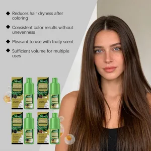 GleamXi Pflanzen-Haarfärbeshampoo bietet sanfte und langanhaltende Farbergebnisse.