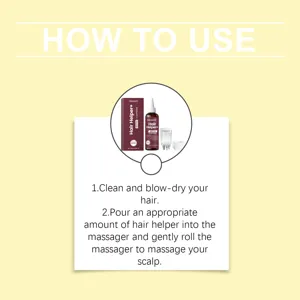 Set d'essence de soin du cuir chevelu GleamXi avec masseur pour l'entretien quotidien.