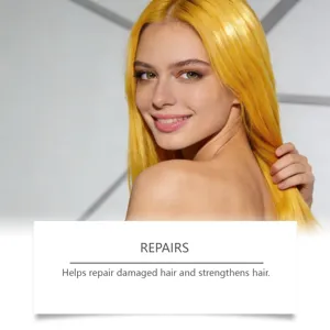 Temporäre gelbe Haarwachs-Stylingcreme lebendige Farbformel temporäres Party-Haarstyling 85g