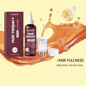 Ensemble de soins capillaires GleamXi avec biotine, cafeine et masseur de cuir chevelu 100ml.