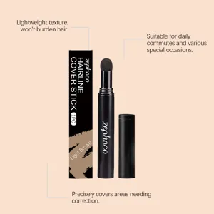 Zephoco hairline cover stick in light brown for precise touch-ups, natural look and lightweight.