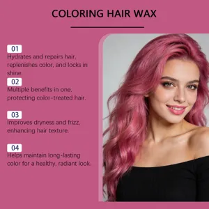 Rosa Haargel für temporäres lebendiges Styling, einfache Anwendung und einen tollen glänzenden Look.