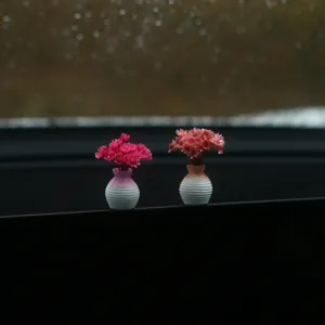 Mini droogbloemen boeket auto decoratie kleine vaas schattig dashboard ornament cadeau vrouwen
