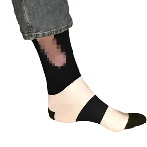 Funny novelty crew socks with humorous 3D printed design, comfortable and stylish daily wear.