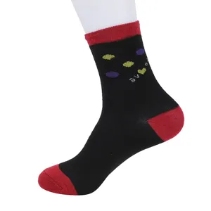 Thickened warm winter cotton socks for middle-aged and elderly with cute dot patterns.