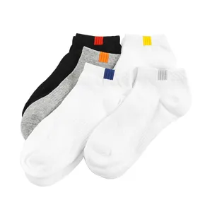 Men's short athletic socks breathable comfortable low cut solid color ankle socks multi pack