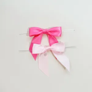Nastri in raso con lacci metallici per confezioni regalo panetteria decorazione 2pz