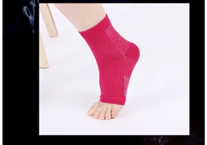 Breathable sports compression ankle support sleeve for fitness running and daily ankle protection.