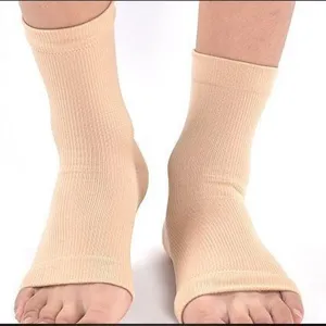 Unisex Sports Compression Nylon Ankle Sleeve Breathable Athletic Foot Support Brace For Running Fitness Training