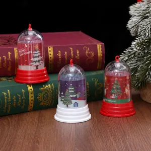 Christmas Bell Shaped LED Night Light Desktop Ornament Festive Atmosphere Lamp Plastic Cute Home Party Decoration