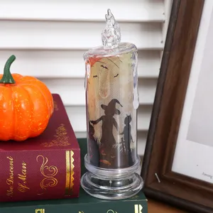 Halloween LED simulation candle lamp spooky party decorative ornament prop scary ambient light
