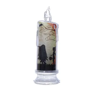 Halloween LED simulation electronic candle light ghost party decoration prop horror atmosphere lamp