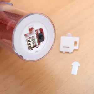 LED electronic candle battery compartment detail view replacement batteries included light up decor