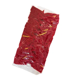 Rote Samt Schleifen Bänder mit Draht für Weihnachtsgeschenk Verpackung und Party Deko.