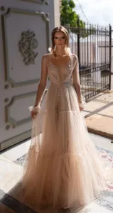 Sexy deep V sheer two-piece sequin evening gown for women, elegant long party dress for events.