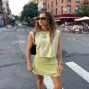 American street style solid color sequin party mini skirt hot girl retro fashion sexy skirt