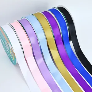 Nastro di raso lato doppio 2.5cm per confezione regalo decorazione nozze 70 yards