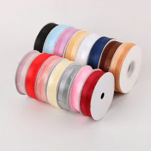 Material de Embalaje de Regalo DIY Hecho A Mano Cinta De Flor Medio Satinado Medio Malla Cinta Decorativa De Manualidades