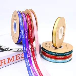 Polyester Satin Ribbon Just For You Printed Ribbon For Gift Wrapping Wedding Party DIY Craft Flower Decor