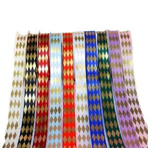 Cinta de oro de 2.5cm cinta decorativa para envolver regalos de fiesta y manualidades