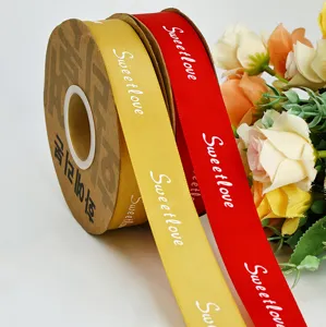 Decorative ribbon set for floral bouquet wrapping, gift packaging and DIY crafts design.