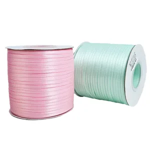 0.3cm Solid Color Polyester Ribbon Satin Ribbon Rolls for Gift Wrapping and Crafting (Main)