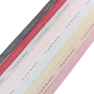 Decorative satin ribbons for gift wrapping, flower bouquets, and Valentine's Day decor.