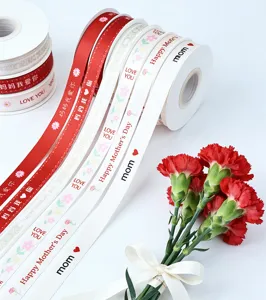 Cinta de embalaje de regalo del día de la madre cinta de tela decorativa detalle
