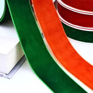 Premium velvet ribbon for gift wrapping, clothing accessories, and stylish hair crafts.
