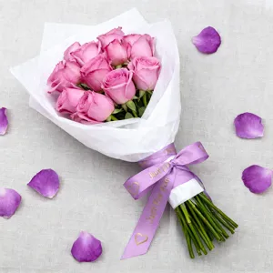 Nastro in poliestere da 2.5cm per pacchi regalo, decorazione San Valentino con cuore e testo.
