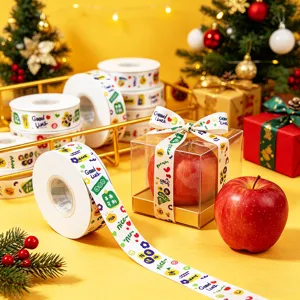 Rotolo di nastro decorativo per confezioni regalo con motivi stampati per lavori fai da te