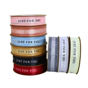 2.5cm Decorative Ribbon Bows Gift Wrapping Wedding Cake Decor Just For You Webbing