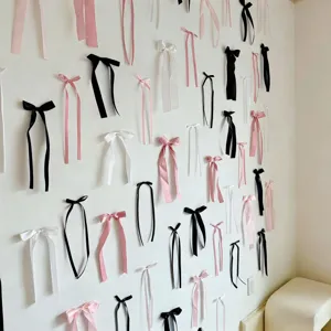 Decorazione murale fiocco nastro stile INS, bellissimi accessori foto festa sfondo