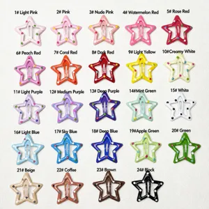 Cute Polka Dot Five Pointed Star Metal BB Hair Clip Sweet Daily Side Bangs Hairpin Hair Accessories For Women