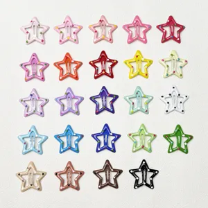 Colorful star hair clips detail multi color dot design hairpin hair accessories display