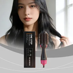 4 in 1 hot air hair dryer brush, professional styling tool, voluminous straight hair styler.