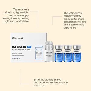 GleamXi Haarpflege-Set mit Mikro-Infusionssystem, erfrischendes und leichtes Serum für Haar.