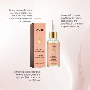 Siero riparatore cuoio capelluto e radici Zyvarn 100ml, nutriente e idratante per capelli.