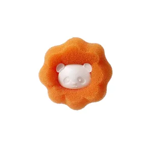 Simpatica pallina spugna lavanderia panda antiavvolgimento pulizia rimozione peli