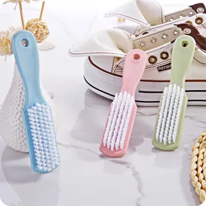 Spazzola di pulizia in plastica con setole morbide per scarpe vestiti casa multicolore.